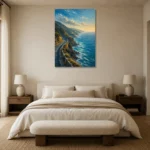 Premium Wall Art Dikey Html Edition – CP-AU-GOR-V-002 showcased in an elegant minimalist interior