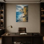 Premium Wall Art Dikey Html Edition – CP-AU-GOR-V-005 displayed in a contemporary gallery-inspired room