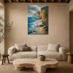 Premium Wall Art Dikey Html Edition – CP-AU-GOR-V-005 presented in a sophisticated home setting