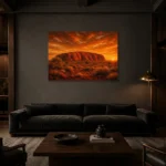 Premium Wall Art Yatay Html Edition – CP-AU-OE-H-001 shown in a warm modern interior
