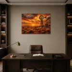 Premium Wall Art Yatay Html Edition – CP-AU-OE-H-003 displayed in a contemporary gallery-inspired room