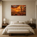 Premium Wall Art Yatay Html Edition – CP-AU-OE-H-003 showcased in an elegant minimalist interior