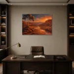 Premium Wall Art Yatay Html Edition – CP-AU-OE-H-004 displayed in a contemporary gallery-inspired room
