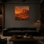 Premium Wall Art Kare Html Edition – CP-AU-OE-S-001 shown in a warm modern interior