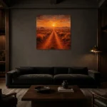 Premium Wall Art Kare Html Edition – CP-AU-OE-S-002 shown in a warm modern interior