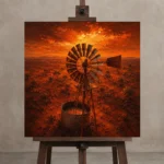 Premium Wall Art Kare Html Edition – CP-AU-OE-S-003 displayed on a studio easel