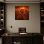 Premium Wall Art Kare Html Edition – CP-AU-OE-S-003 displayed in a contemporary gallery-inspired room