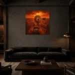 Premium Wall Art Kare Html Edition – CP-AU-OE-S-003 shown in a warm modern interior