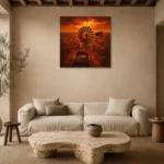 Premium Wall Art Kare Html Edition – CP-AU-OE-S-003 presented in a sophisticated home setting