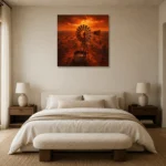 Premium Wall Art Kare Html Edition – CP-AU-OE-S-003 showcased in an elegant minimalist interior