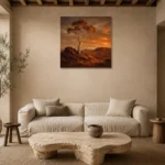 Premium Wall Art Kare Html Edition – CP-AU-OE-S-005 presented in a sophisticated home setting