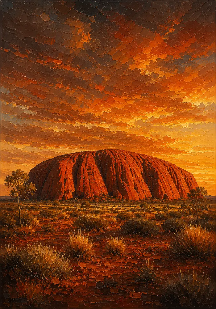 Outback Sentinel Australian Outback Wall Art Outback Ember Art Print
