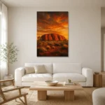 Premium Wall Art Dikey Html Edition – CP-AU-OE-V-001 styled in a refined neutral interior