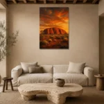 Premium Wall Art Dikey Html Edition – CP-AU-OE-V-001 presented in a sophisticated home setting
