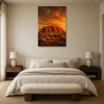 Premium Wall Art Dikey Html Edition – CP-AU-OE-V-001 showcased in an elegant minimalist interior
