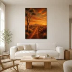 Premium Wall Art Dikey Html Edition – CP-AU-OE-V-002 styled in a refined neutral interior