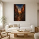 Premium Wall Art Dikey Html Edition – CP-AU-OE-V-004 styled in a refined neutral interior