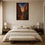 Premium Wall Art Dikey Html Edition – CP-AU-OE-V-004 showcased in an elegant minimalist interior