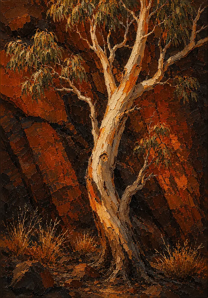 Outback Reliquary Australian Outback Wall Art Outback Ember Art Print