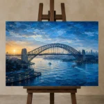 Premium Wall Art Yatay Html Edition – CP-AU-SH-H-002 displayed on a studio easel