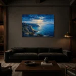 Premium Wall Art Yatay Html Edition – CP-AU-SH-H-003 shown in a warm modern interior