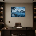 Premium Wall Art Yatay Html Edition – CP-AU-SH-H-005 displayed in a contemporary gallery-inspired room