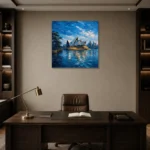 Premium Wall Art Kare Html Edition – CP-AU-SH-S-001 displayed in a contemporary gallery-inspired room