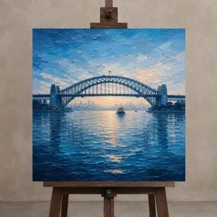 Premium Wall Art Kare Html Edition – CP-AU-SH-S-002 displayed on a studio easel