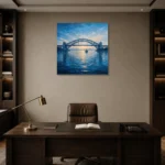 Premium Wall Art Kare Html Edition – CP-AU-SH-S-002 displayed in a contemporary gallery-inspired room