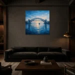 Premium Wall Art Kare Html Edition – CP-AU-SH-S-002 shown in a warm modern interior