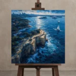 Premium Wall Art Kare Html Edition – CP-AU-SH-S-003 displayed on a studio easel