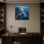 Premium Wall Art Kare Html Edition – CP-AU-SH-S-003 displayed in a contemporary gallery-inspired room