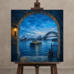 Premium Wall Art Kare Html Edition – CP-AU-SH-S-004 displayed on a studio easel