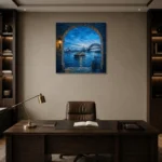 Premium Wall Art Kare Html Edition – CP-AU-SH-S-004 displayed in a contemporary gallery-inspired room
