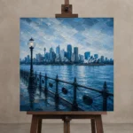 Premium Wall Art Kare Html Edition – CP-AU-SH-S-005 displayed on a studio easel