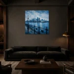 Premium Wall Art Kare Html Edition – CP-AU-SH-S-005 shown in a warm modern interior