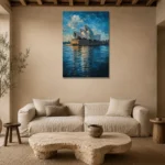 Premium Wall Art Dikey Html Edition – CP-AU-SH-V-001 presented in a sophisticated home setting