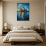 Premium Wall Art Dikey Html Edition – CP-AU-SH-V-001 showcased in an elegant minimalist interior