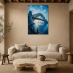 Premium Wall Art Dikey Html Edition – CP-AU-SH-V-002 presented in a sophisticated home setting
