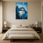 Premium Wall Art Dikey Html Edition – CP-AU-SH-V-002 showcased in an elegant minimalist interior