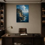 Premium Wall Art Dikey Html Edition – CP-AU-SH-V-003 displayed in a contemporary gallery-inspired room