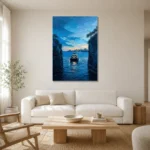 Premium Wall Art Dikey Html Edition – CP-AU-SH-V-004 styled in a refined neutral interior