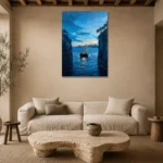 Premium Wall Art Dikey Html Edition – CP-AU-SH-V-004 presented in a sophisticated home setting