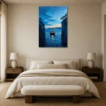 Premium Wall Art Dikey Html Edition – CP-AU-SH-V-004 showcased in an elegant minimalist interior