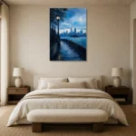 Premium Wall Art Dikey Html Edition – CP-AU-SH-V-005 showcased in an elegant minimalist interior