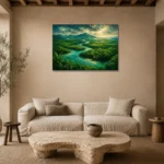 Premium Wall Art Yatay Html Edition – CP-AU-TN-H-003 presented in a sophisticated home setting