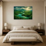 Premium Wall Art Yatay Html Edition – CP-AU-TN-H-003 showcased in an elegant minimalist interior