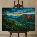 Premium Wall Art Yatay Html Edition – CP-AU-TN-H-004 displayed on a studio easel