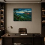 Premium Wall Art Yatay Html Edition – CP-AU-TN-H-004 displayed in a contemporary gallery-inspired room