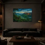 Premium Wall Art Yatay Html Edition – CP-AU-TN-H-004 shown in a warm modern interior
